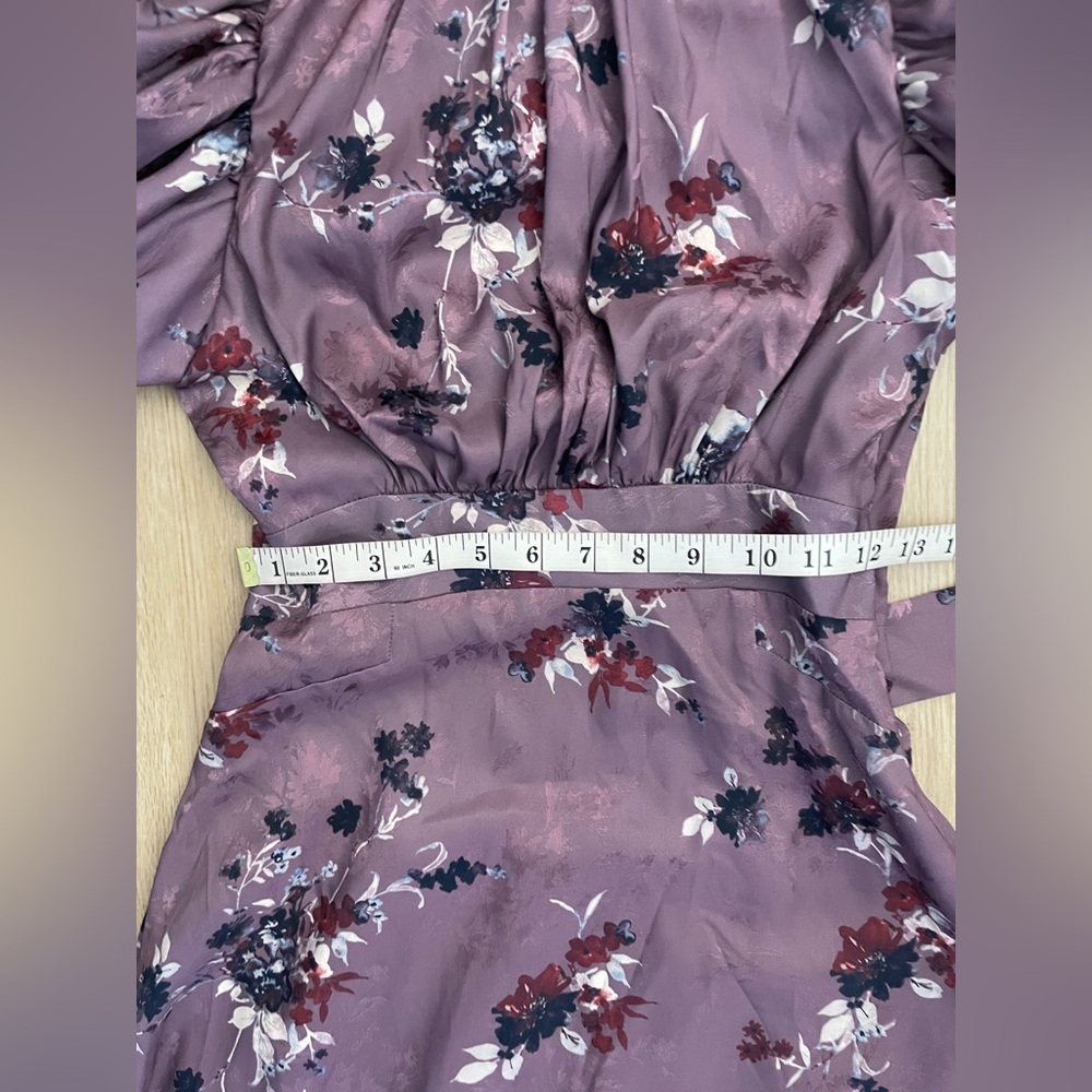 Floral Regencycore Puff Sleeve Midi Dress S RW&CO - Picture 11 of 17